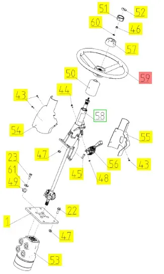 9821708 - рулевое колесо