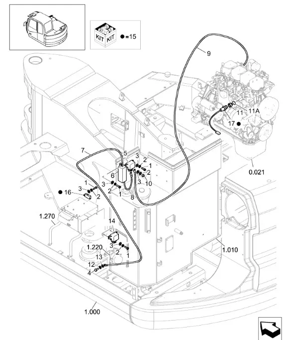 504025599 - Датчик темп. охл. ж. ДВС Cursor7Mech T6050, Maxx140/125, T4/Q95, H/WD